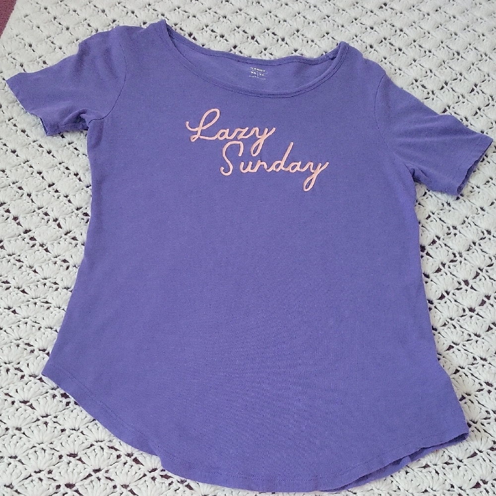 Old Navy Purple Crewneck Tee